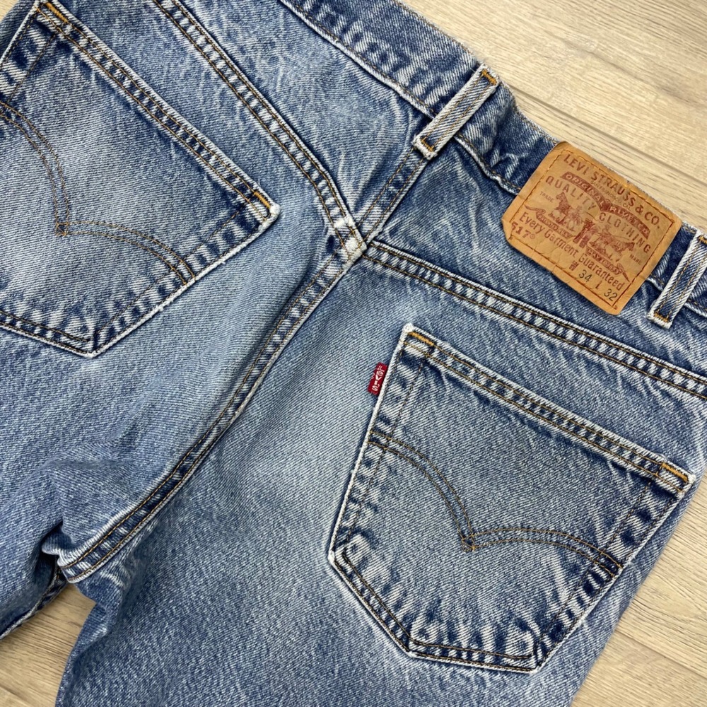 Levi's 517 Boot Cut Jeans Mens 34x32 Blue Vintage USA Made Denim